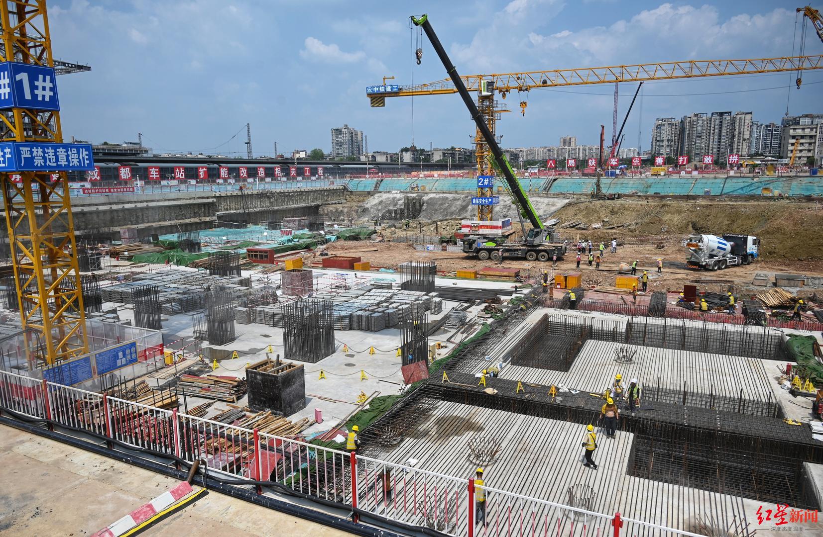 火車北站擴能改造進入二階段施工，商貿大道下穿隧道預計年內通車